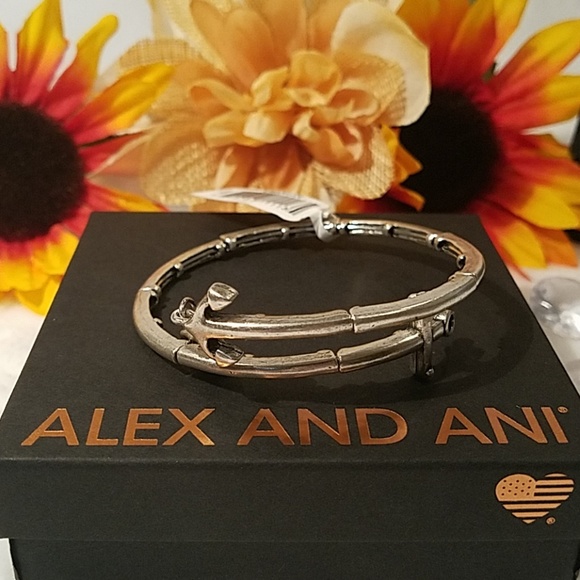 Alex and Ani Anchor wrap bracelet - Picture 7 of 7